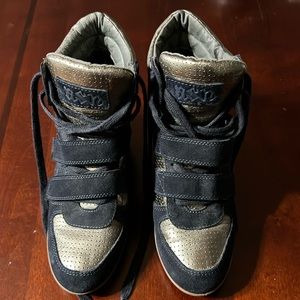 Ash Bowie lace-up wedge sneakers